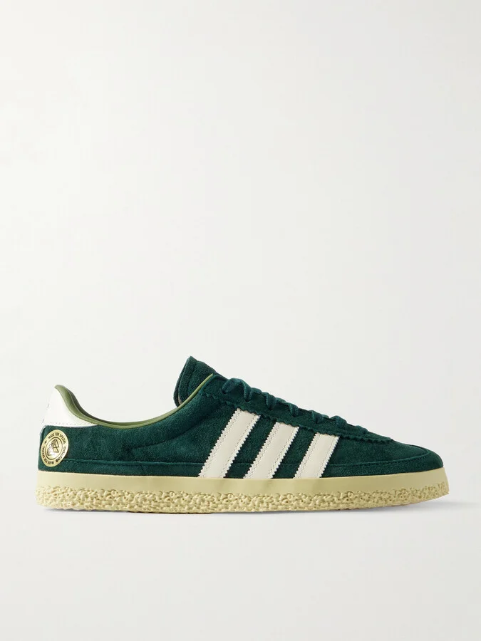 Roelee SPZL Leather-Trimmed Suede Sneakers