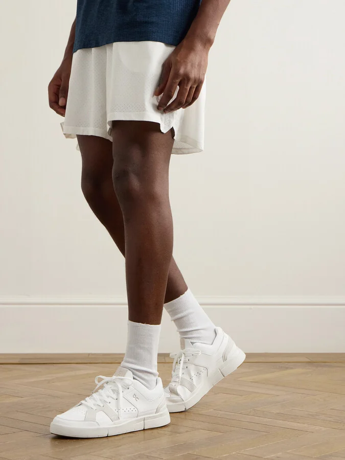 + Roger Federer The Roger Clubhouse Faux Leather, Mesh and Faux Suede Sneakers - Image 2