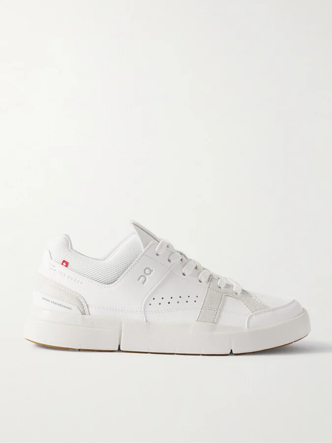 + Roger Federer The Roger Clubhouse Faux Leather, Mesh and Faux Suede Sneakers