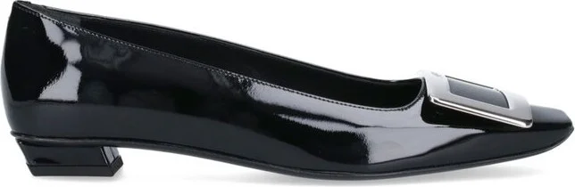 Roger Vivier Belle Buckled Ballerina Flats