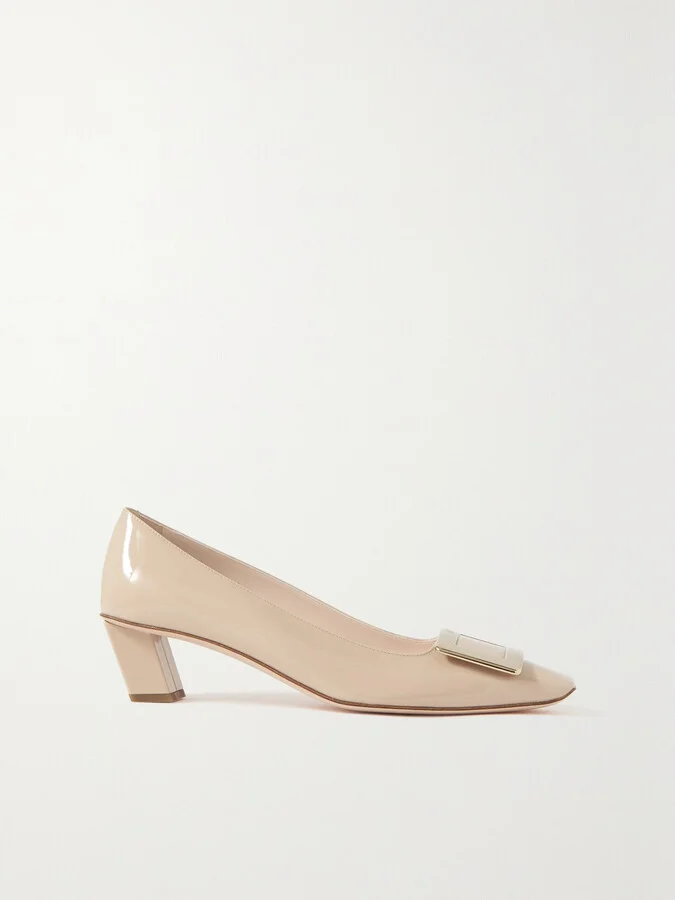 Roger Vivier - Belle Vivier 45 Patent-leather Pumps - Pink