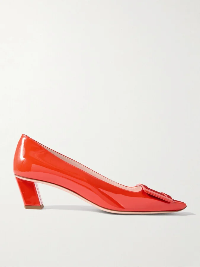 Roger Vivier - Belle Vivier 45 Patent-leather Pumps - Red