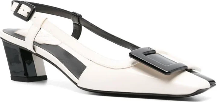 Roger Vivier Belle Vivier Leather Slingback Pumps - Image 4