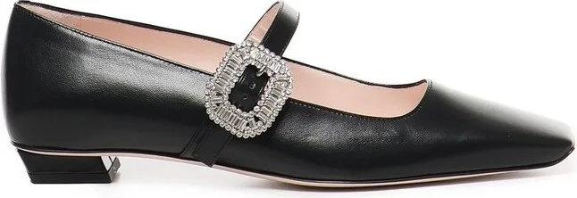 Roger Vivier Belle Vivier Mary Janes Flat Shoes
