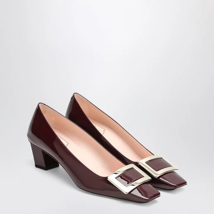 Roger Vivier Belle Vivier Patent Bordeaux Décolletés - Image 2