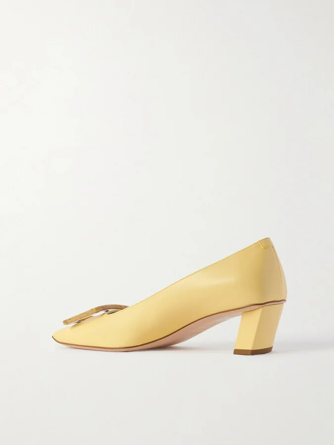 Roger Vivier - Belle Vivier Patent-leather Pumps - Yellow - Image 3