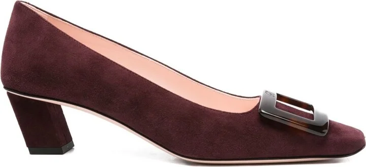 Roger Vivier Belle Vivier Turtle Leather Pumps