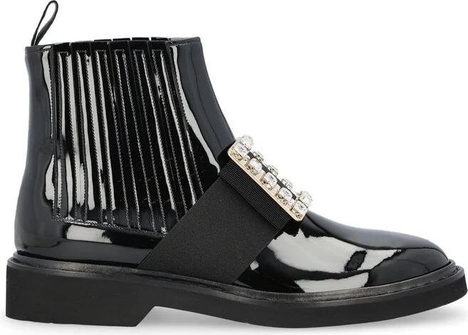 Roger Vivier Buckle Detailed Chelsea Boots