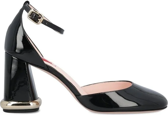 Roger Vivier Buckle Detailed Square Toe Pumps