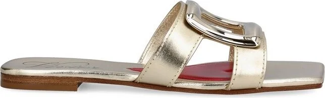 Roger Vivier Buckle Detailed Square-Toe Sandals