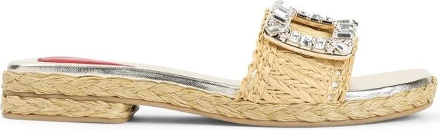 Roger Vivier Buckle Embellished Espadrillas