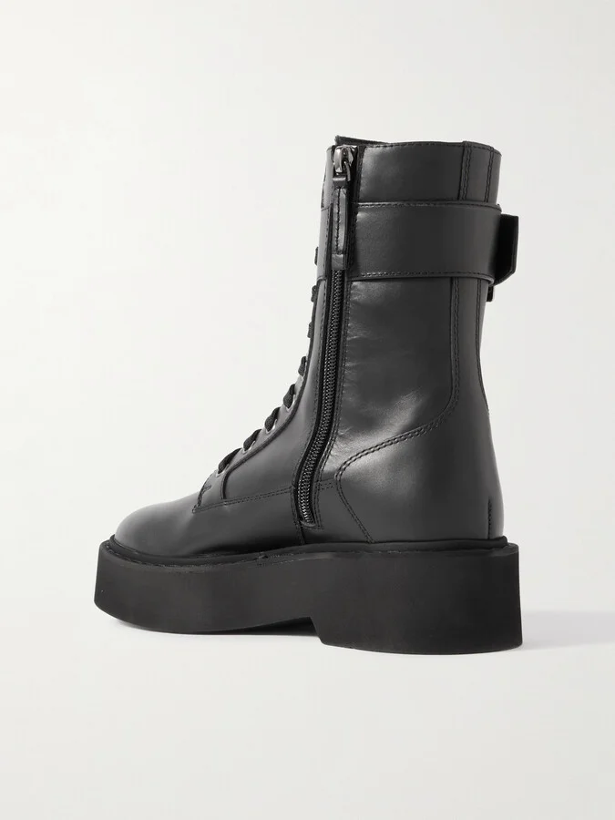 Roger Vivier - Buckle-embellished Leather Ankle Boots - Black - Image 3