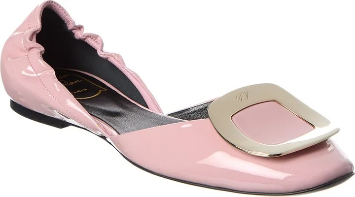 Roger Vivier Chips Patent Ballerina Flat