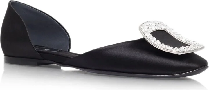 Roger Vivier Chips Strass Ballerina Flats