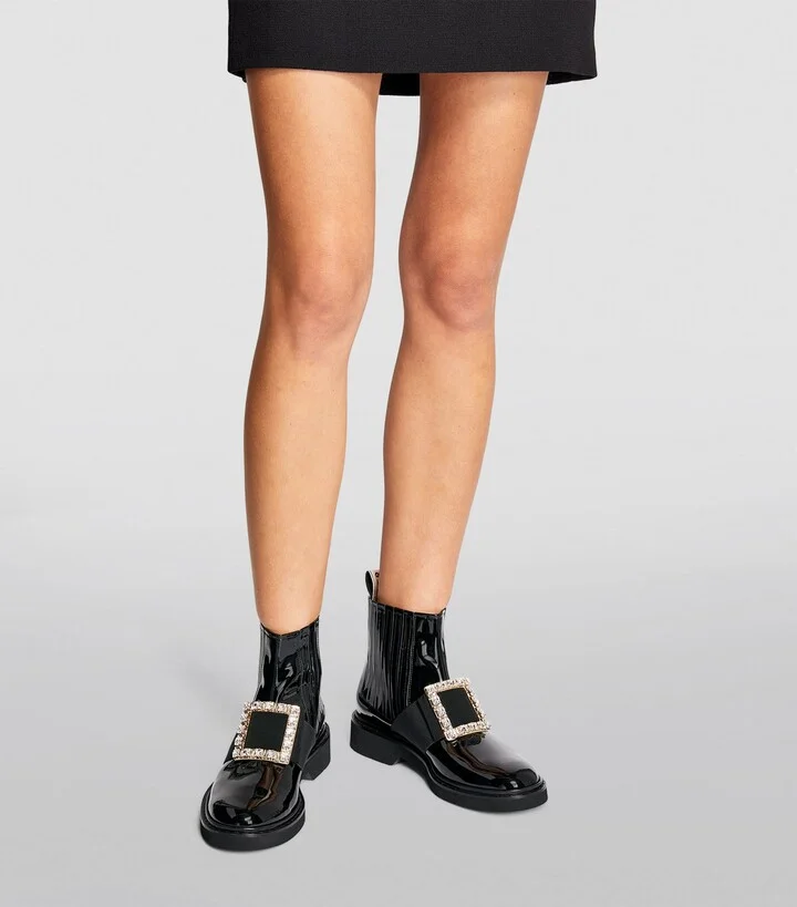 Roger Vivier Crystal-Embellished Chelsea Viv' Rangers Boots - Image 2