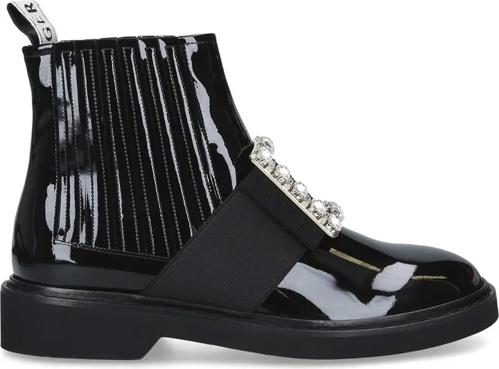 Roger Vivier Crystal-Embellished Chelsea Viv' Rangers Boots - Image 3