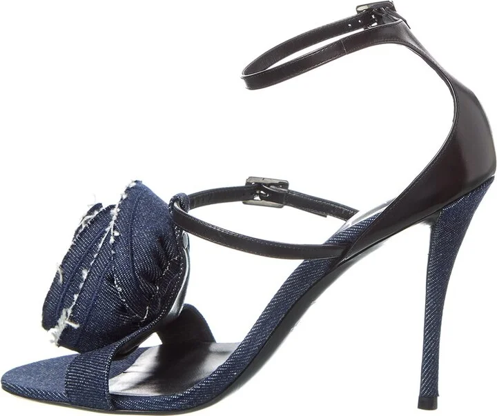 Roger Vivier Denim & Leather Sandal - Image 2