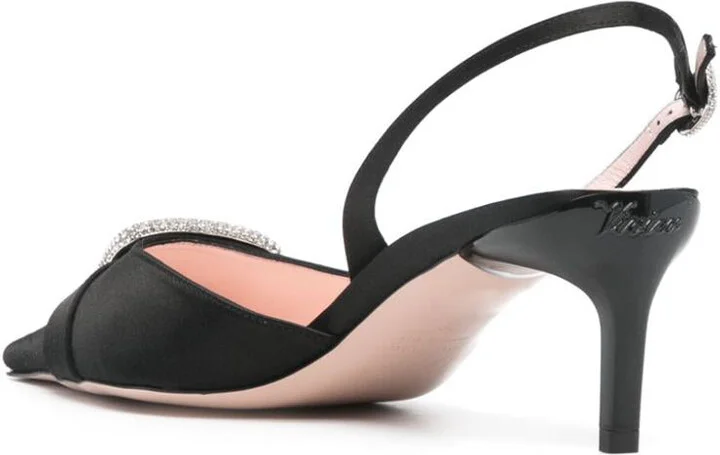 Roger Vivier Dorsay Satin Slingback Pumps - Image 3