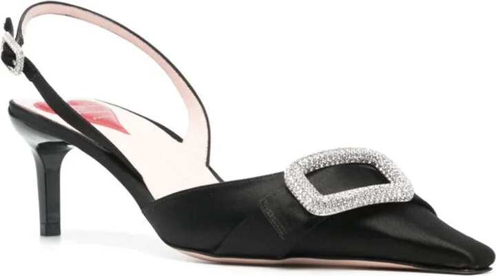 Roger Vivier Dorsay Satin Slingback Pumps - Image 4