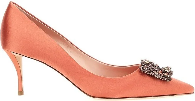 Roger Vivier Efflorescence Embellished Pointed-Toe Pumps