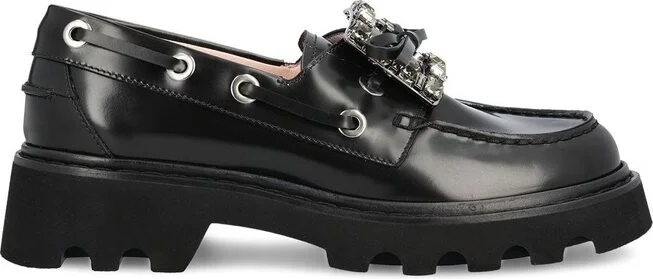 Roger Vivier Embellished Bow Detailed Flat Shoes