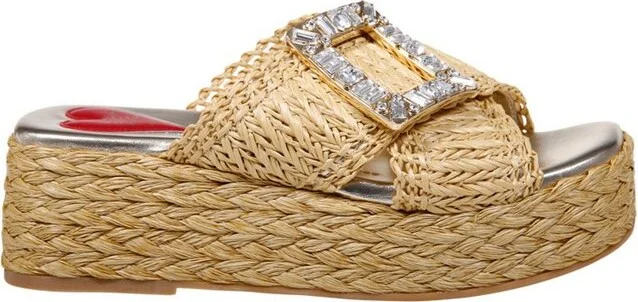 Roger Vivier Embellished Platform Mules