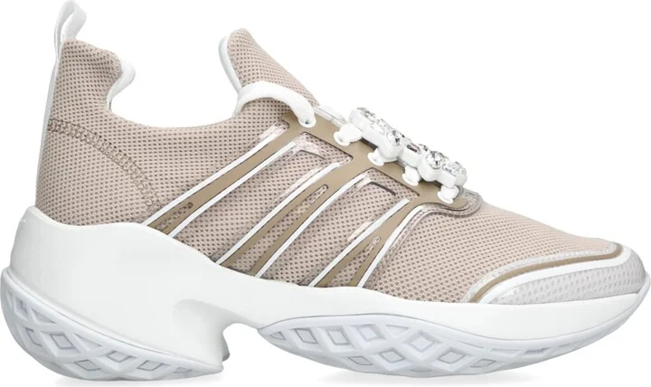 Roger Vivier Embellished Viv Run Sneakers