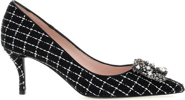 Roger Vivier Flower Strass Pearl Pumps