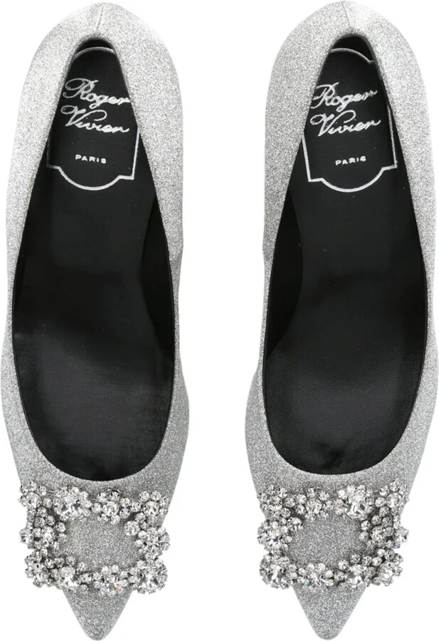Roger Vivier Flower Strass Pumps 65 - Image 4