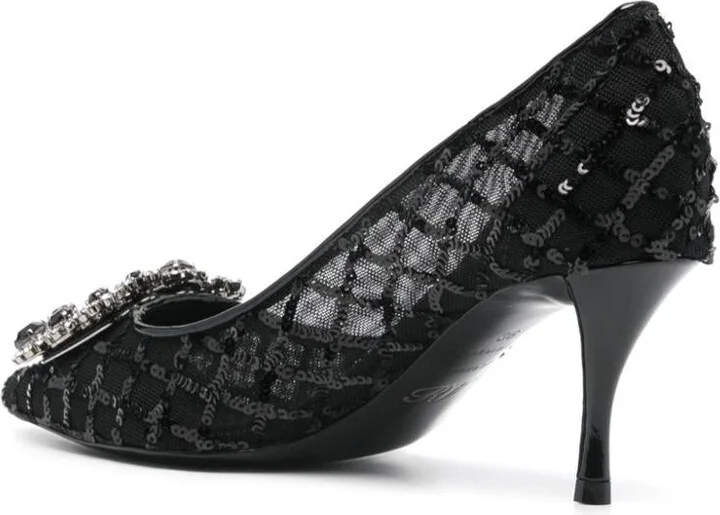 Roger Vivier Flower Strass Pumps - Image 4