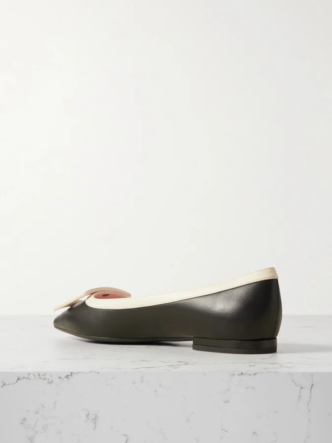 Roger Vivier - Gommettine Buckled Patent-leather Ballet Flats - Black - Image 3