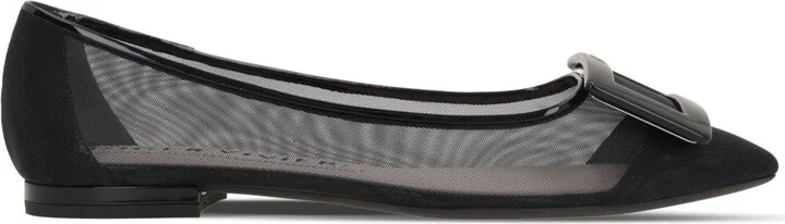 Roger Vivier Gommettine Net Ballet Flats