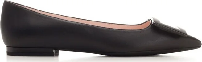 Roger Vivier Gommettine Pointed-Toe Flat Shoes