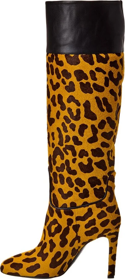 Roger Vivier Haircalf & Leather Knee-High Boot - Image 2