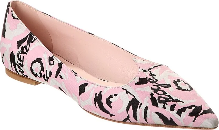 Roger Vivier I Love Jacquard Flat