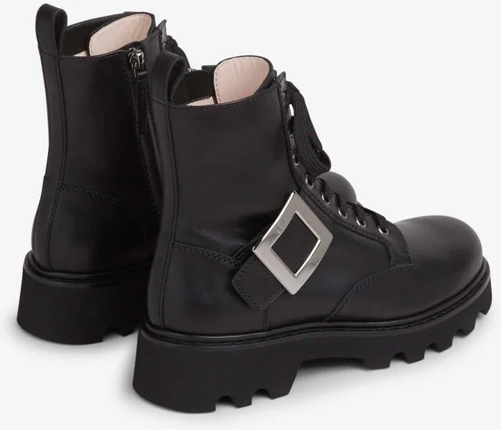 Roger Vivier Lace-Up Buckle Boots - Image 3