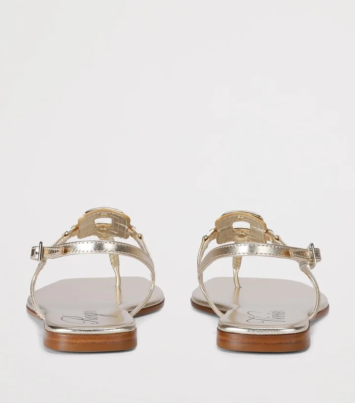 Roger Vivier Leather Bab Viv Sandals - Image 2