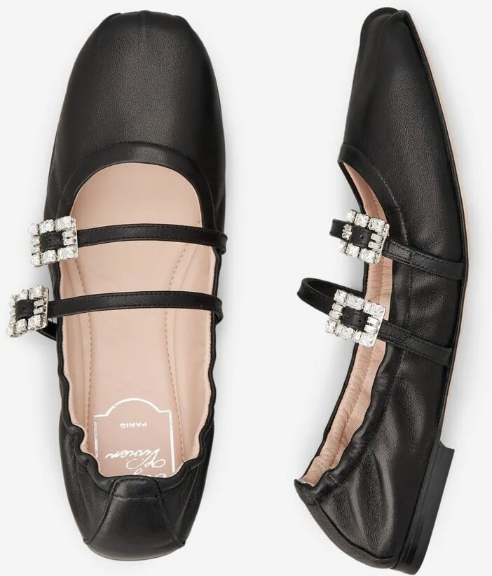 Roger Vivier Leather Ballerinas With Belt - Image 7