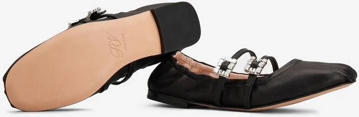 Roger Vivier Leather Ballerinas With Belt - Image 8