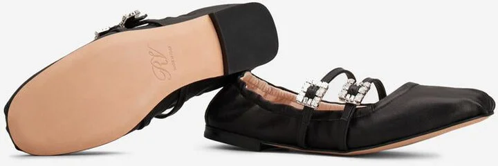 Roger Vivier Leather Ballerinas With Belt - Image 5