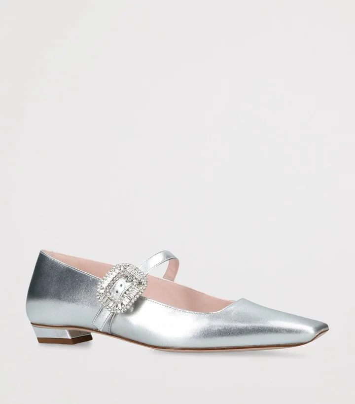 Roger Vivier Leather Belle Vivier Mary Janes - Image 3