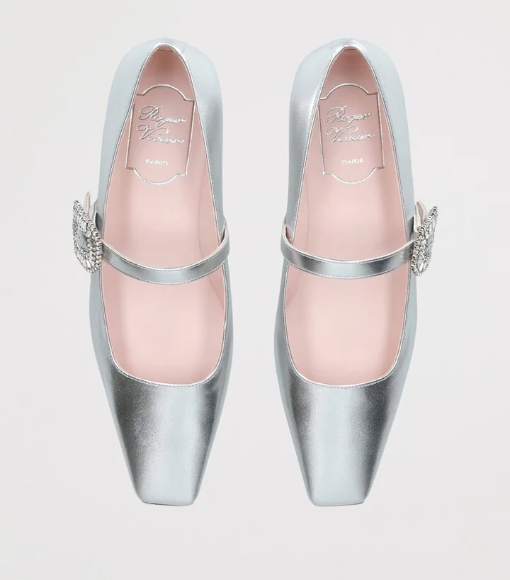 Roger Vivier Leather Belle Vivier Mary Janes - Image 4