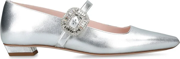 Roger Vivier Leather Belle Vivier Mary Janes