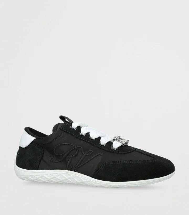 Roger Vivier Leather Charms Low-Top Sneakers - Image 3