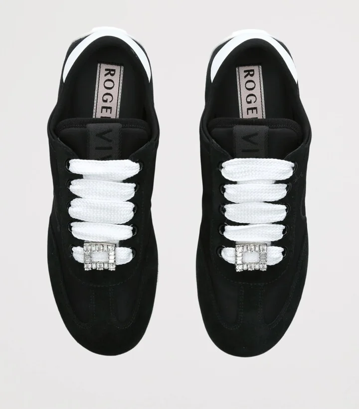 Roger Vivier Leather Charms Low-Top Sneakers - Image 4