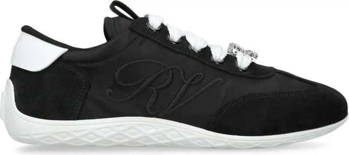 Roger Vivier Leather Charms Low-Top Sneakers