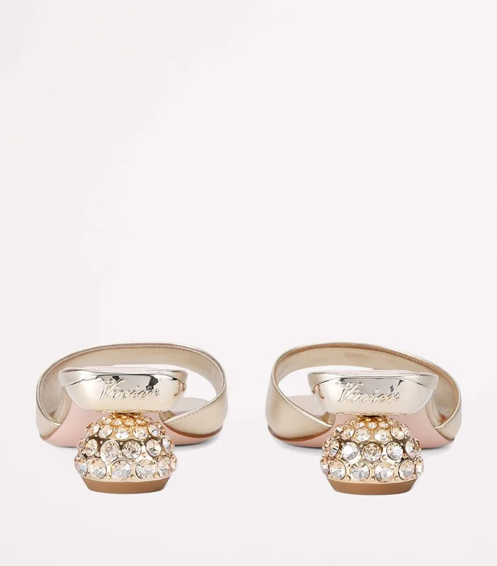 Roger Vivier Leather Crystal-Embellished Mules - Image 2