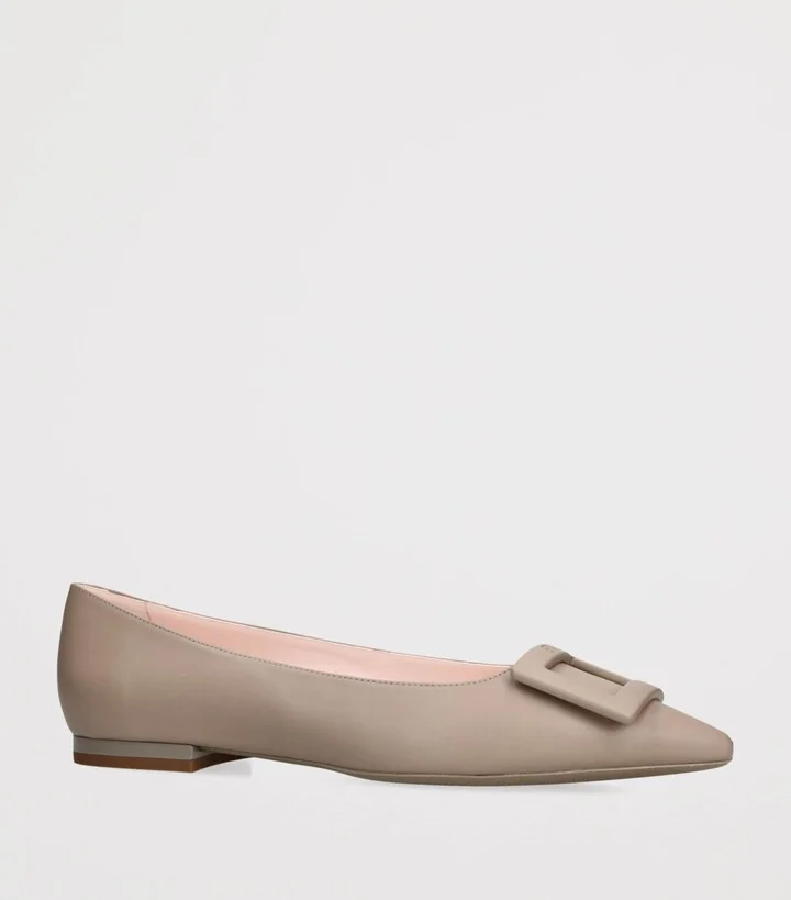 Roger Vivier Leather Gommettine Ballet Flats - Image 3