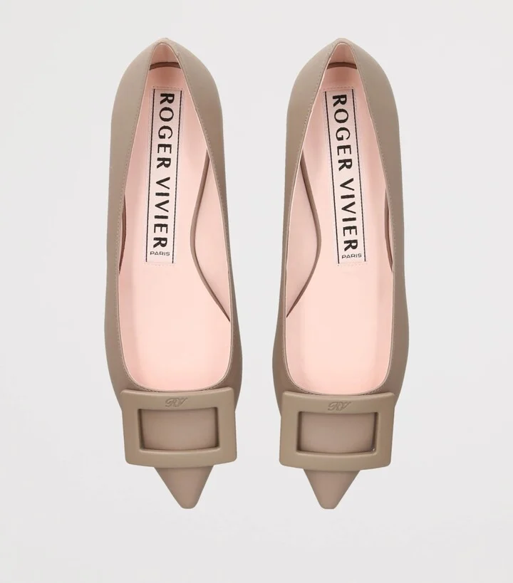 Roger Vivier Leather Gommettine Ballet Flats - Image 4