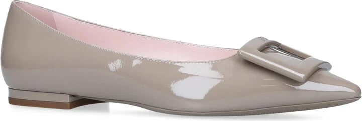 Roger Vivier Leather Gommettine Ballet Flats
